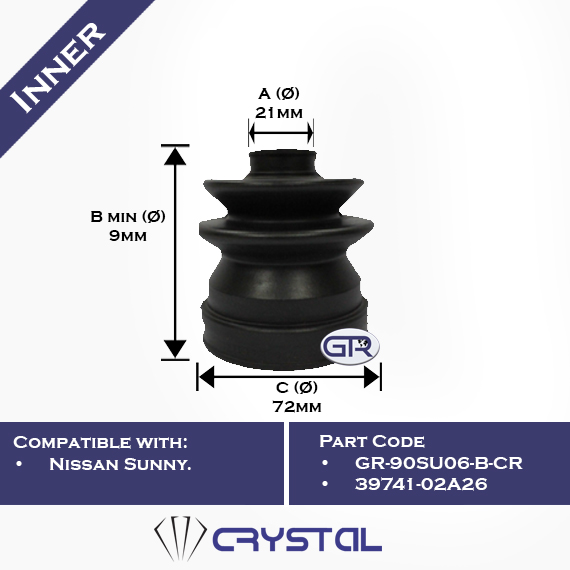 CV boot GR-90SU06-B-CR