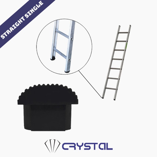 [LADDER FOOT EHSL] Straight-Grip | Straight Single Rubber Ladder Feet